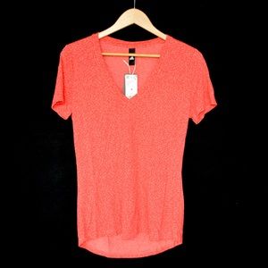 🌸Adidas Yola Printed Athletic V-neck Tee NWT